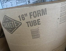 16" Sakrete Concrete Form Tube 48", Sonotube Sonotube Sonatube (0)