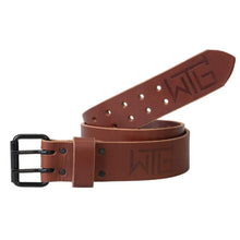 2" SM/MD LEATHER BELT (28"-40") (BROWN)
