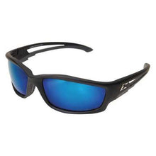 Kazbek - Black Frame / Polarized Aqua Precision Blue Mirror Lenses