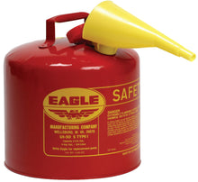 U1-20-FS 2 Gallon Metal Safety Gas Can w/Plastic spout
