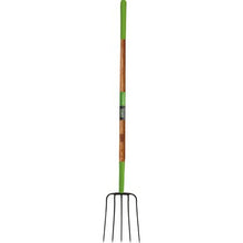 2826800 Manure Fork, 5 Tine w/Wood Handle