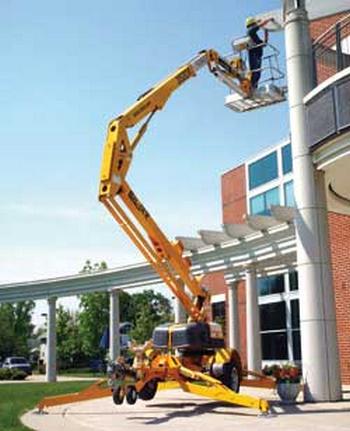 35' Towable Pull Behind Lift Rental, Knuckle Boom (1)