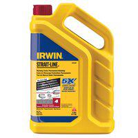 IRWIN Strait-Line Marking Chalk, Permanent Staining, Crimson Red, 4 Lbs