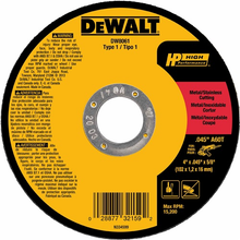 HP Metal Cutting Wheels Type 1