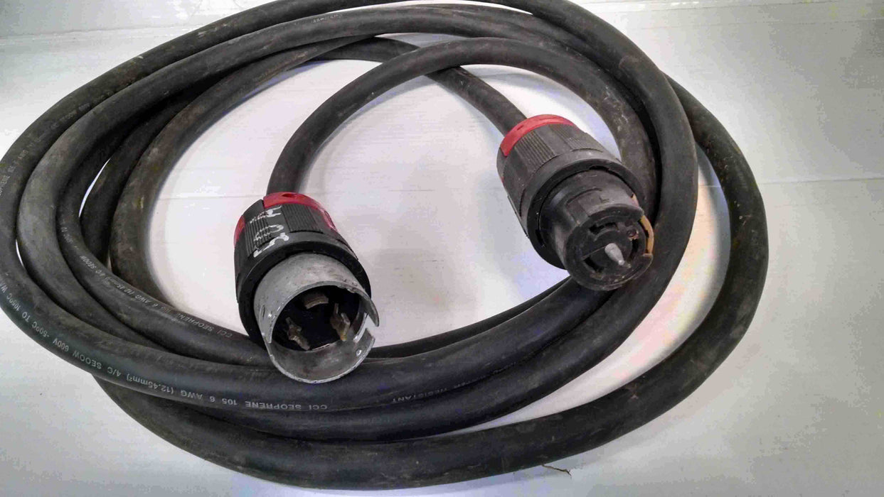 Extension Cord - 6 Guage, 25FT, 4 Wire, 240V, 50A (0)