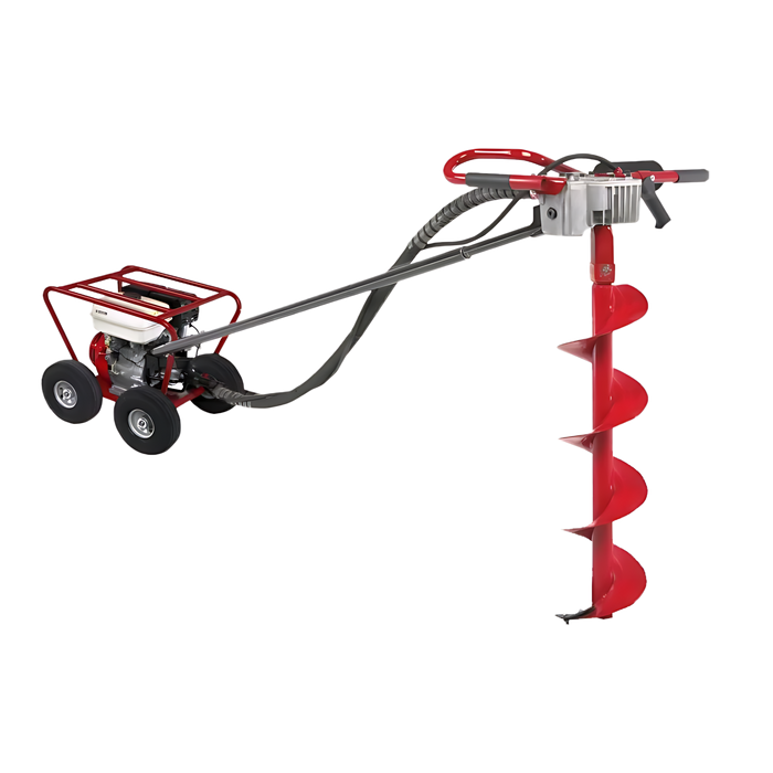 Rent a Post Hole Digger, One Man, 5-8 hp, On Cart