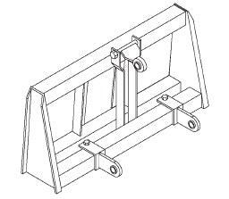 Adaptor. Mount 3pt items to Skidloader (0)