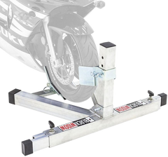 Motorcycle Chock Mount, for use with trailer rental