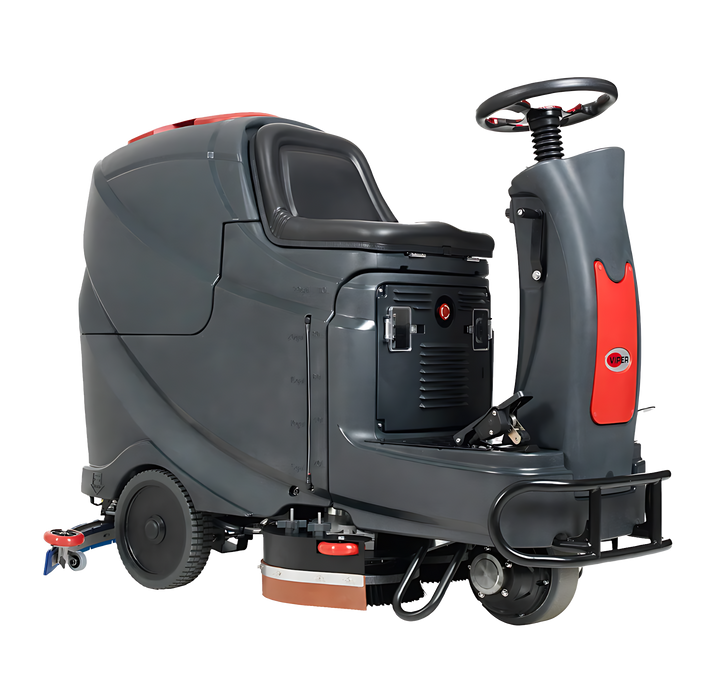 Floor Scrubber,Ride On, 28", Battery Powered