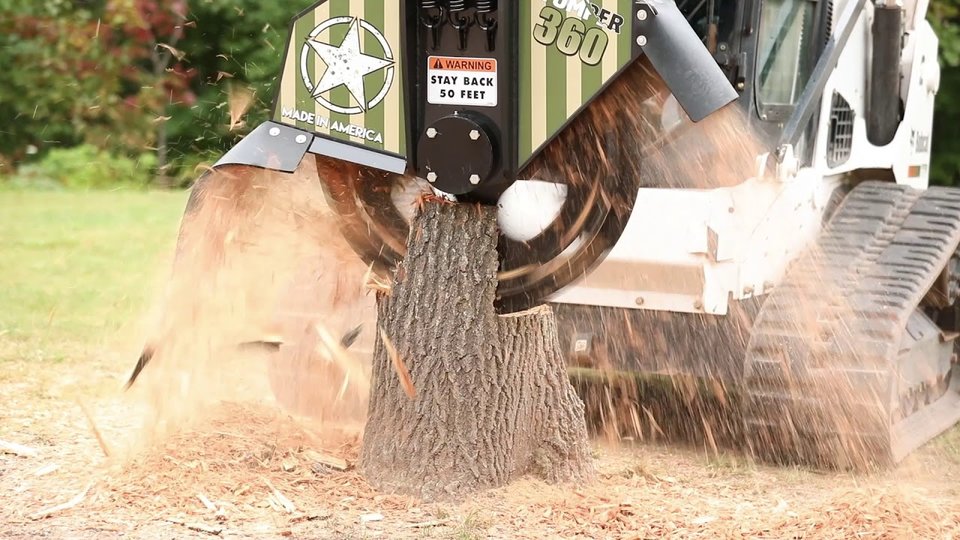 Stump Grinder High Flow Attachment for Skidloader (0)