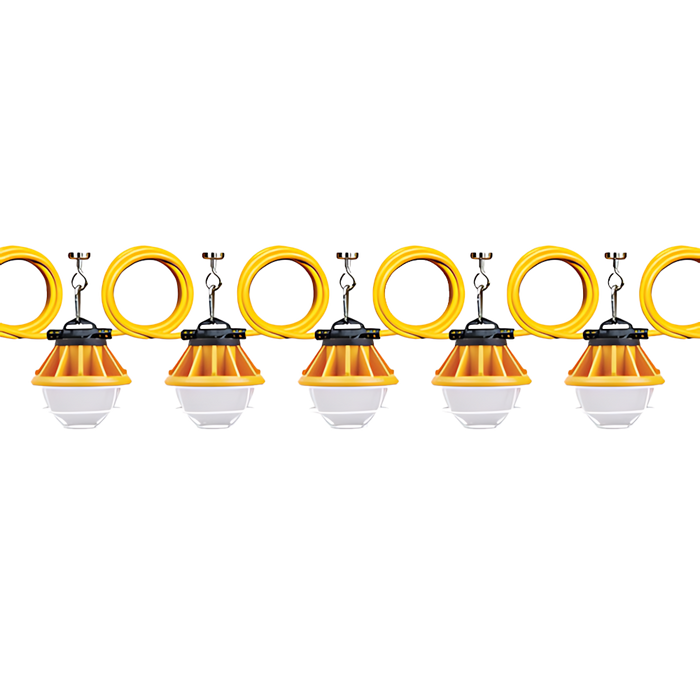 Rent a 50ft LED Light String, 5 fixtures, 15,000 Luments