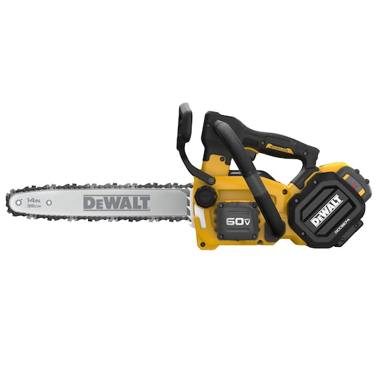 DeWalt Battery Chain Saw, Cordless, 14" Top Handle, (0)