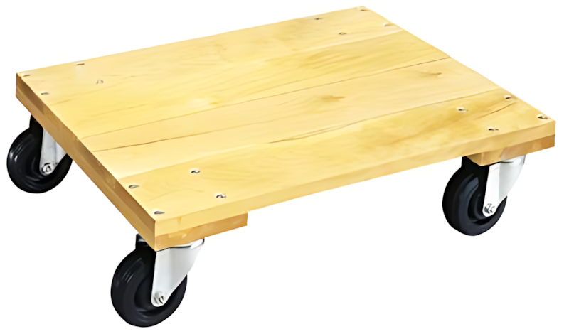 Dolly, Wood Platform w/casters, 900lb capacity