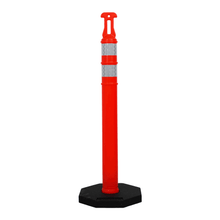 Traffic Delineator, Reflective 42", 12lb Base