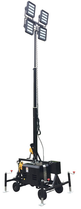 Rent an LED Light Tower, 4 head, 120k Lumen Work Light (1)