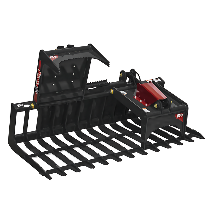 84" Brush Grapple Open Bottom for Large Skidloader