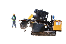 Stump Grinder Shaft Drive 75HP Diesel Track Drive