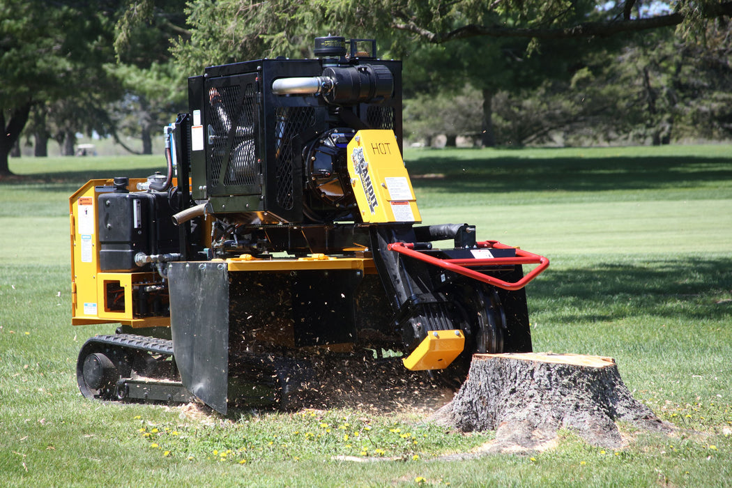 Stump Grinder Shaft Drive 75HP Diesel Track Drive