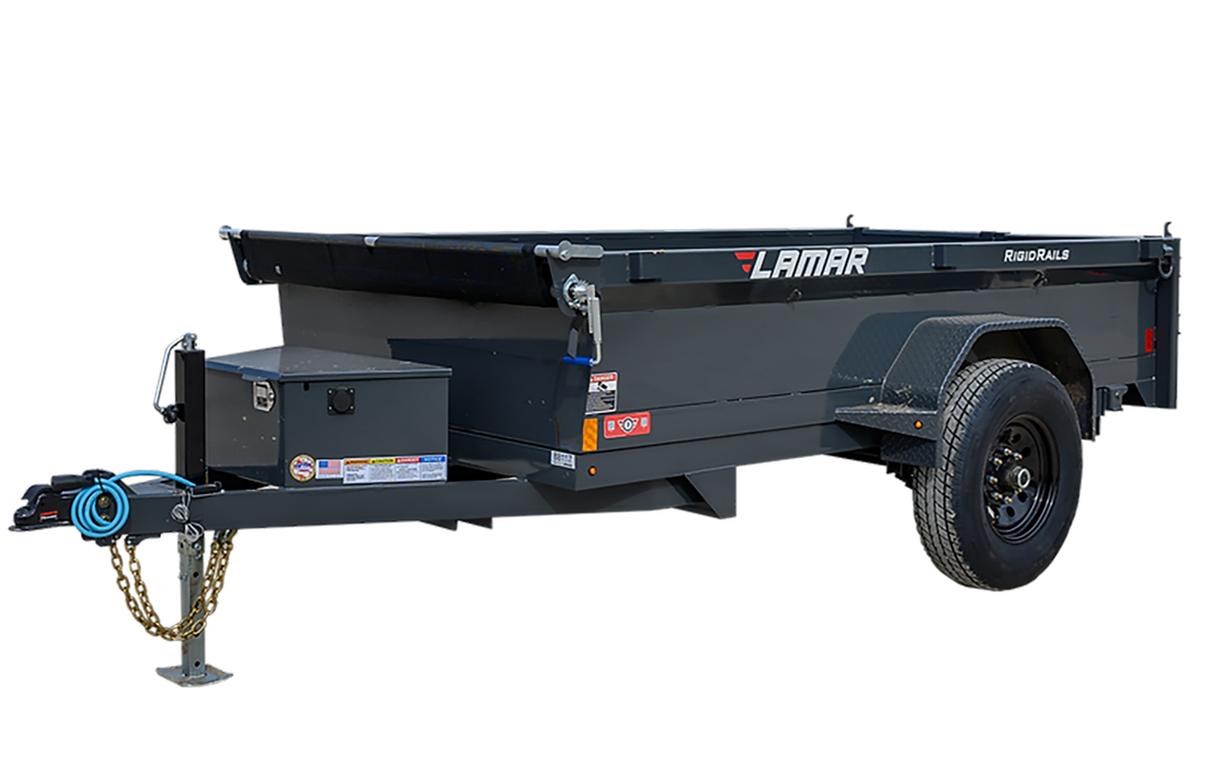 Rent Dump Trailer, 5x10, 7,000lb GVWR Equipment Trailer