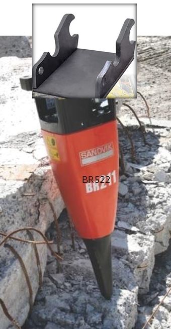 Breaker Attachment w/ Kubota Quik Tach Plate (1)