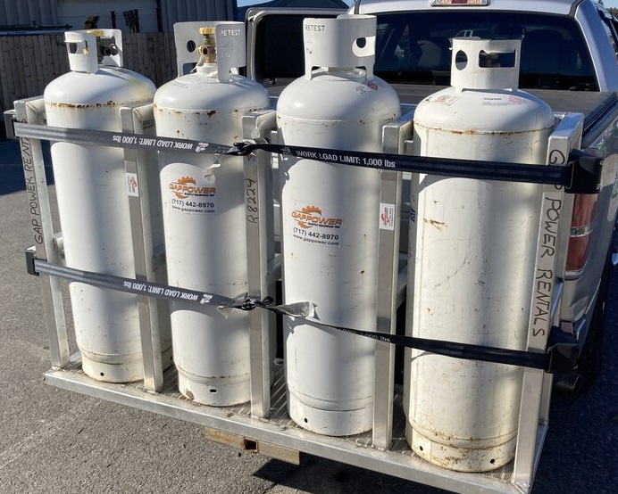 4 Propane Tank Vehicle Carrier For 100lb Propane Tanks 