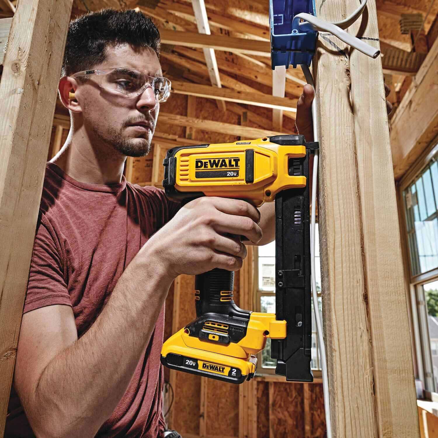 Rent a Cordless Cable Stapler rental includes batteries and charger