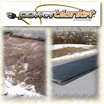 Concrete Curing - Powerblanket Electric Heated Concrete Curing Blanket, 5'  x 10