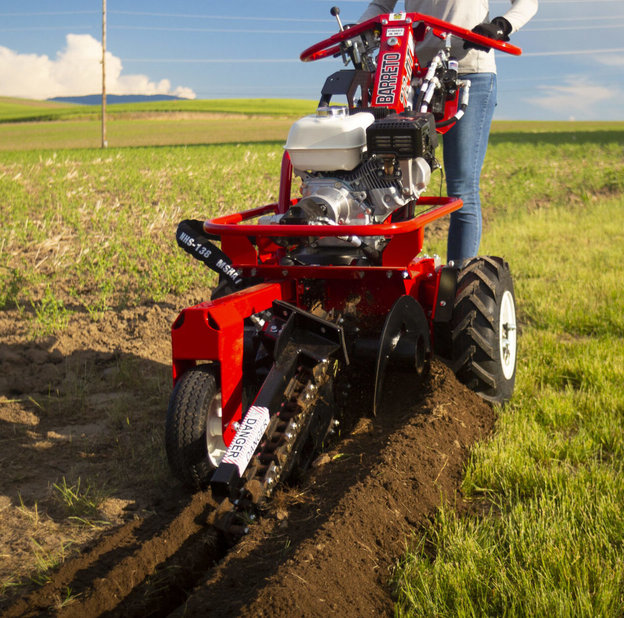 Trencher Rental, 12" Deep Wheel Type, EZ Trench