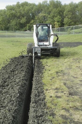 Trencher Rental 48" For Skidloader Mount