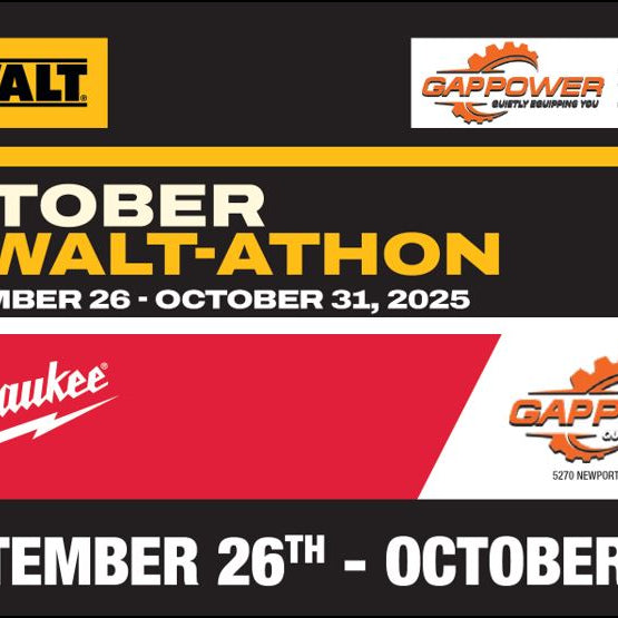 OCTOBER POWER TOOL MONTH, Milwaukee and DeWalt Deals all month long