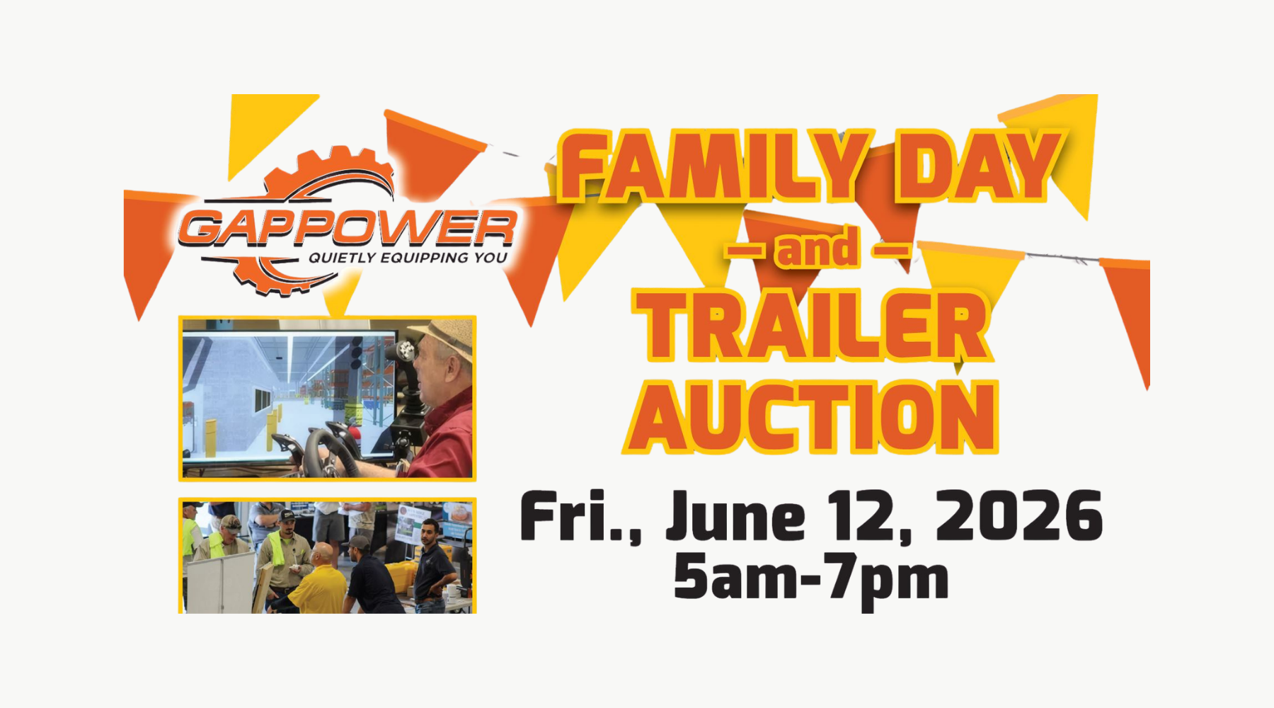 Family Day and Trailer Auction, June 12, 2026, 5am-7pm