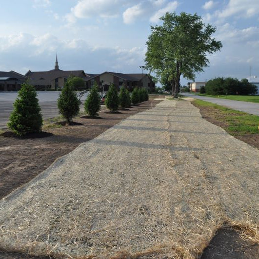 FAQ and Tips On Seeding Grass & Putting Down Straw or Straw Matting. Large or Small Areas.