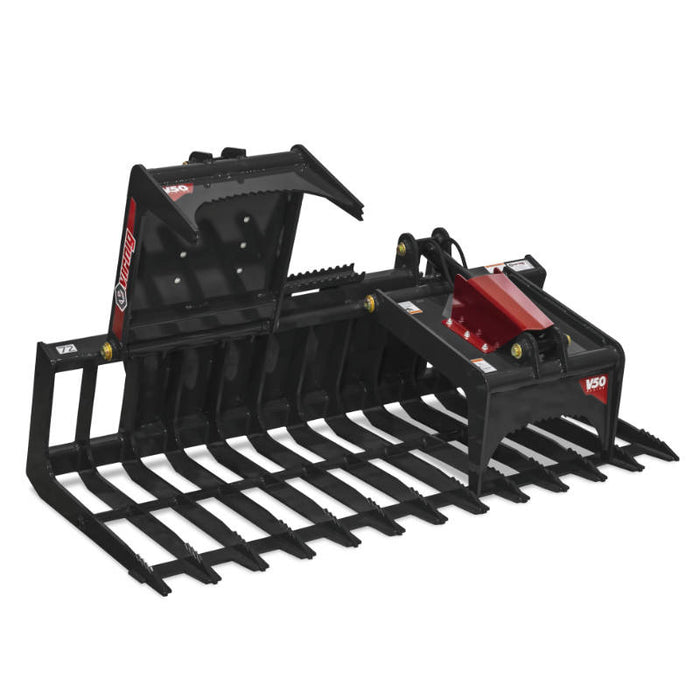 84" Brush Grapple. Open Bottom for Large Skidloader (2)