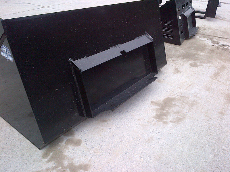 42" Blue Diamond Mini Loader Low Profile Smooth Bucket (1)