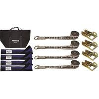 Car Tie-Down Kit, Over-Tire, 4 Straps (0)