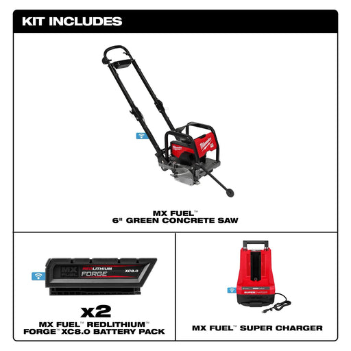 Rent Battery Electric Early Entry Soff Cut (Soft Cut) Saw, MX Milwaukee (1)