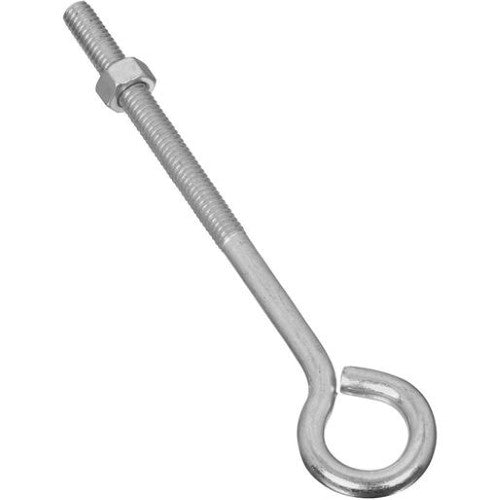 N221-242  EYE BOLT W/NUT 5/16X6IN ZINC
