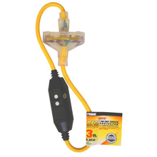 GF320803 ADAPTER GFCI 3OUT12/3X3FT YEL