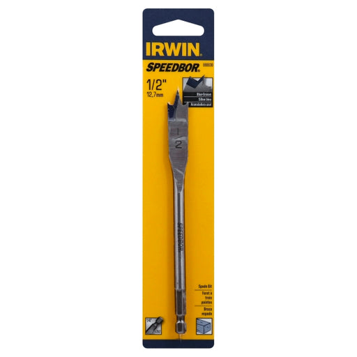IRWIN Speedbor Spade Wood Drill Bit 1/2" X 6"