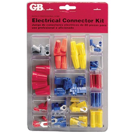 WireGard Connectors, Ring and Spade Terminals, Butt and Tap Splices, Female Disconnects, 22-10 AWG (5 mmÂ²), 80/Pk