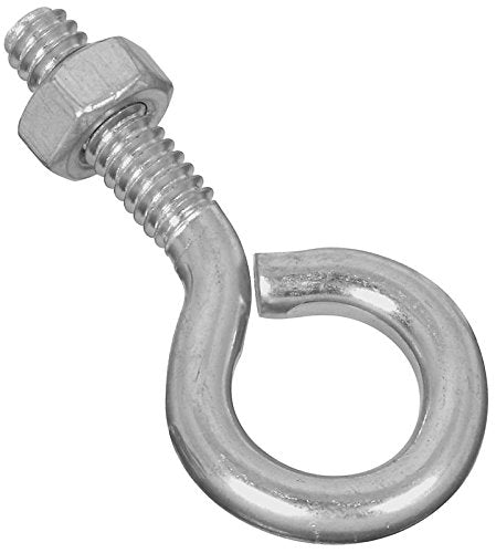 N221-085  EYE BOLT W/NUT 1/4X2IN ZINC