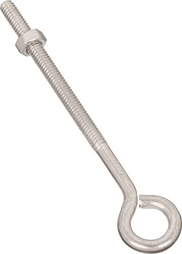 N221-135  EYE BOLT W/NUT 1/4X5IN ZINC