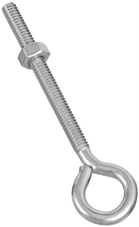 N221-127  EYE BOLT W/NUT 1/4X4IN ZINC