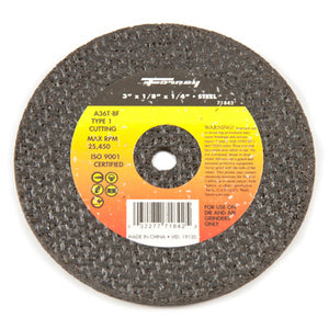 71842  WHEEL CUTOFF METAL 3X1/8X1/4INCH