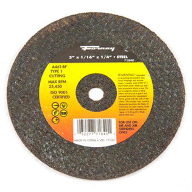 71840  WHEEL CUTOFF METAL 3X1/16X1/4IN