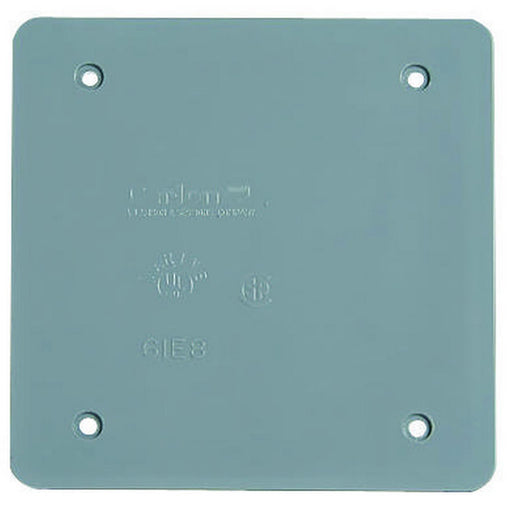 E9802CN-CAR  COVER BOX SQ PVC 2G BLANK GRAY