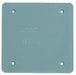 E9802CN-CAR  COVER BOX SQ PVC 2G BLANK GRAY