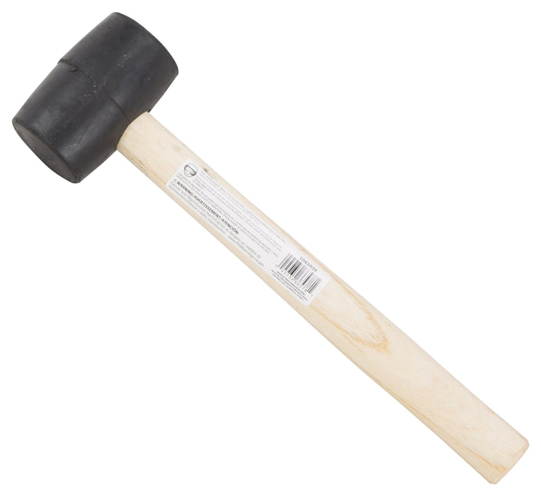 JLO-005  MALLET RUBBER WOOD HANDLE 8OZ