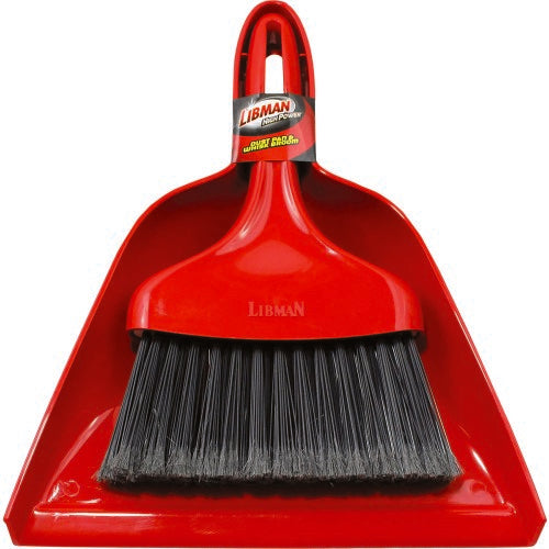 906  DUST PAN & WHISK BROOM RED ****SUB****
