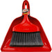 906  DUST PAN & WHISK BROOM RED ****SUB****